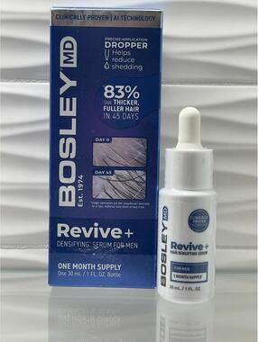 BOSLEY MD Revive+ Hair Densifying Serum Hair growth for MEN 1 oz (1 mo supply)